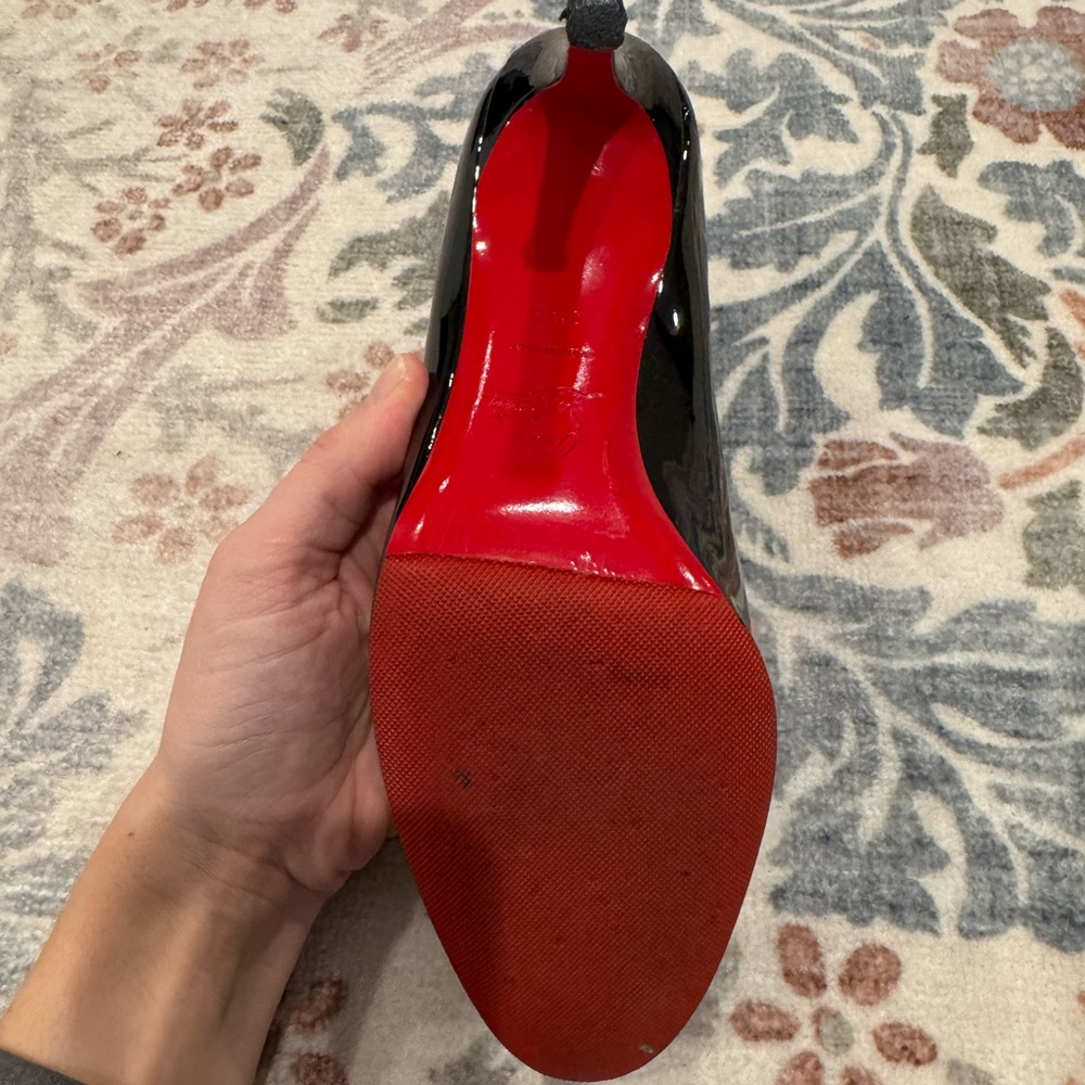 Louboutin Simple Pump 100mm Black Patent - Picture 4 of 11